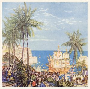 Rudyard Kipling: The Song of Diego Valdez (farvelitografi)