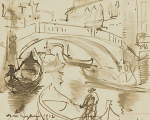 En kanal i Venedig af Donald Shaw MacLaughlan