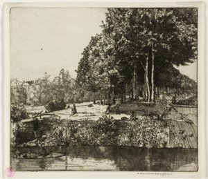 Kanal ved Charenton af Donald Shaw MacLaughlan