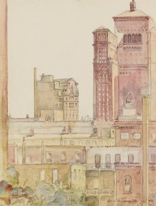 Chicago, tagene i nærheden af Allerton House af Donald Shaw MacLaughlan