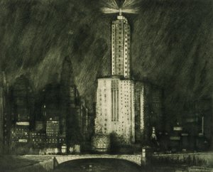 Chicago, Wacker Drive af Donald Shaw MacLaughlan