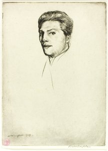 Drypoint nummer fem: Portræt af Donald Shaw MacLaughlan