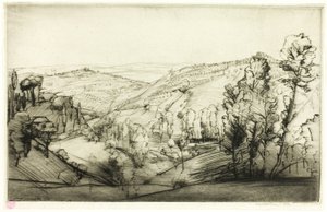 Marker i San Gimignano af Donald Shaw MacLaughlan