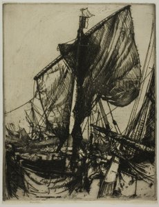Fiskere fra Chioggia af Donald Shaw MacLaughlan