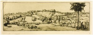 Landskab, Bretagne af Donald Shaw MacLaughlan