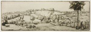 Landskab, Bretagne af Donald Shaw MacLaughlan