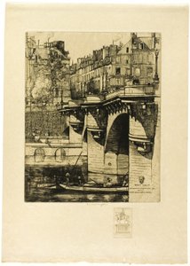 Pont Neuf, Paris (med bemærkning) af Donald Shaw MacLaughlan