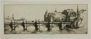 Pont Neuf, Paris af Donald Shaw MacLaughlan