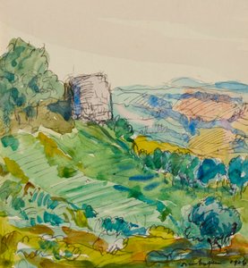 På vej til Gaillac af Donald Shaw MacLaughlan