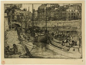 Quai des Grands Augustins af Donald Shaw MacLaughlan