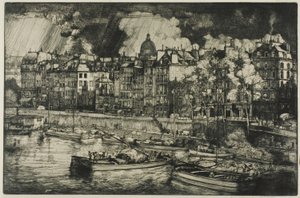 Quai des Grands Augustins, Paris af Donald Shaw MacLaughlan