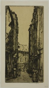 Rue des Halles, Vannes, Bretagne af Donald Shaw MacLaughlan