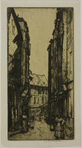 Rue des Halles, Vannes, Bretagne af Donald Shaw MacLaughlan