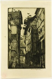 Duernes Alley, Rouen af Donald Shaw MacLaughlan