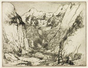 Lauterbrunnen af Donald Shaw MacLaughlan