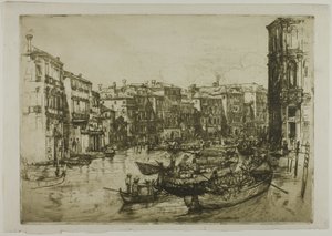 Markedet, Venedig af Donald Shaw MacLaughlan