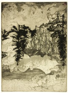 The Two Pines, Schweiz af Donald Shaw MacLaughlan