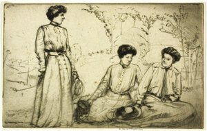 Tre piger af Donald Shaw MacLaughlan