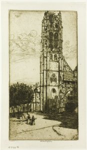 Tour St. Laurent, Rouen af Donald Shaw MacLaughlan