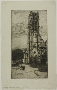Tour St. Laurent, Rouen af Donald Shaw MacLaughlan