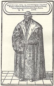 Portræt af baron Sigmund von Herberstein, ambassadør i Polen og Rusland, 1559 af Donat Hübschmann