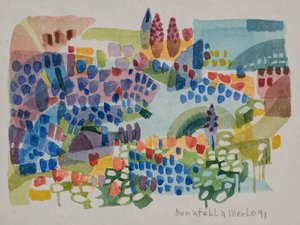 Mark af blomster af Donatella Merlo