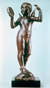 Engel med tamburin, 1429 af Donatello