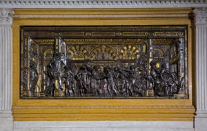 Basrelief (bronze) af Donatello