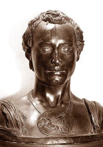 Buste af en gentleman (bronze) af Donatello