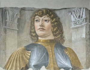 Mand i våben med rustning, ca. 1487-89 (løsrevet fresko) af Donato Bramante