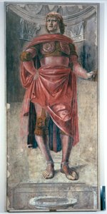Mand med et tohåndssværd, ca. 1486 (fritstående fresko monteret på lærred)