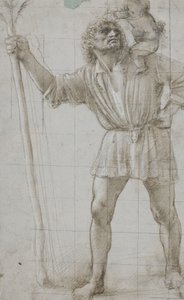 Sankt Christopher med Jesusbarnet af Donato Bramante
