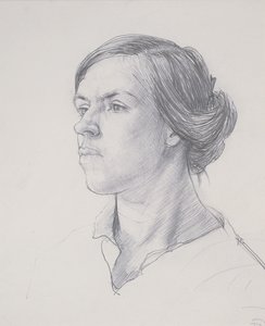 Leder af en ung kvinde, ca. 1914 af Dora Carrington