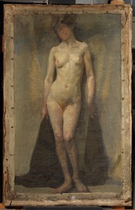 Stående nøgen kvinde, ca. 1910 (olie på lærred)