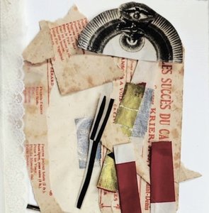 Abstrakt øjen-collage