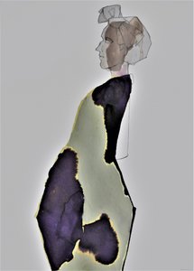 Abstrakt modeprofil af Doris Schmitz