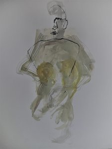 Abstrakt nøgenfigur af Doris Schmitz