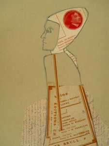 Abstrakt profilcollage af Doris Schmitz