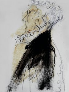 Abstrakt profilskitse af Doris Schmitz