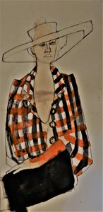 Et stilfuldt look med en ternet jakke af Doris Schmitz