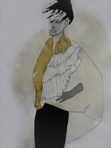 Elegant figur med flæser af Doris Schmitz