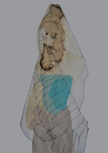 Kontemplativ, tilsløret figur af Doris Schmitz