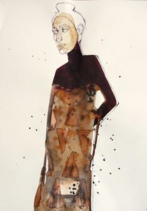 Elegant modefigur af Doris Schmitz