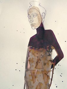 Elegant modefigur af Doris Schmitz