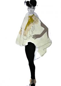 Elegant modeillustration af Doris Schmitz