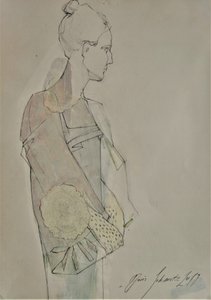 Profil af en elegant kvinde af Doris Schmitz