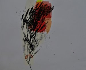 Flammende abstrakt form af Doris Schmitz