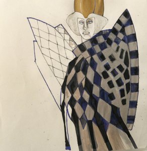 Harlequin Regal-portræt af Doris Schmitz