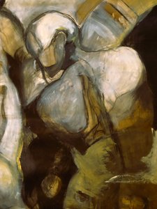 Bedende abstrakte figurer af Doris Schmitz