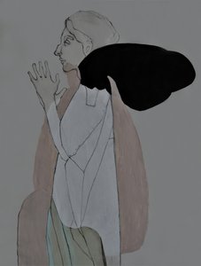 Profil af en bedende kvinde af Doris Schmitz